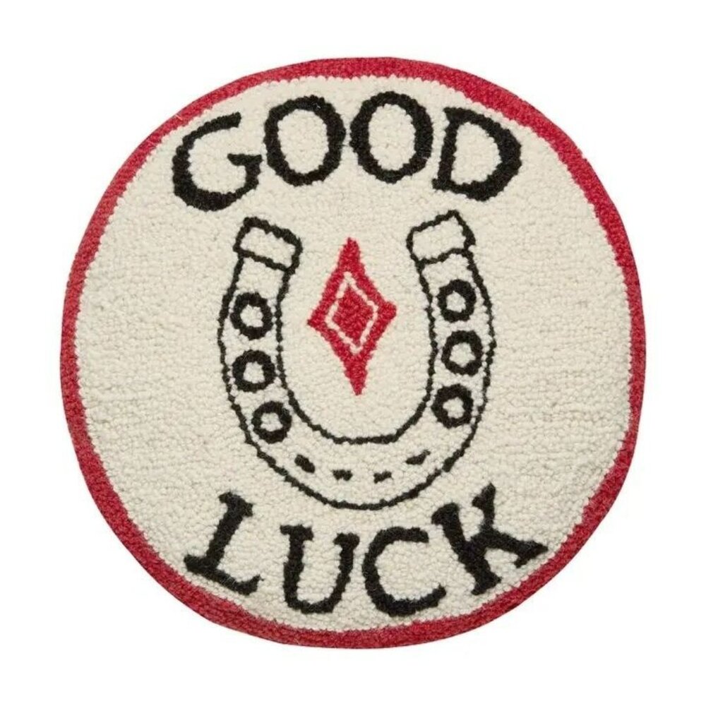 Good Luck Hook Pillow NEW